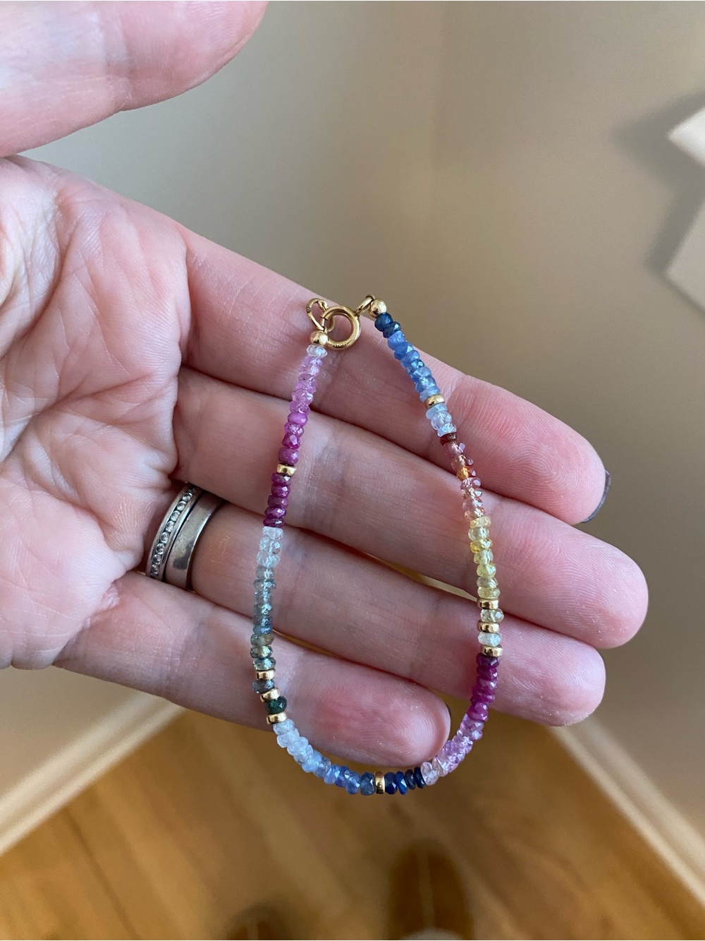 Mickey Lynn Rainbow Sapphire Charis Bracelet - Medium size - Picture 2 of 7